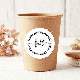 秋ハイライドボンファイズサイダーサンクスギビング ラウンドシール