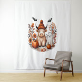 秋ハイランド牛幽霊、秋 タペストリー (インサイチュ)