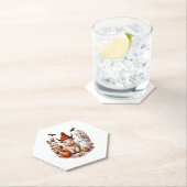 秋ハイランド牛幽霊、秋 ペーパーコースター (インサイチュ)