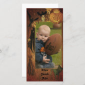 秋ハッピーハローウィン写真フレームデザイン (正面/裏面)