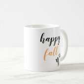 秋ハッピー秋ヤールかわいいトレンディー コーヒーマグカップ (正面右)