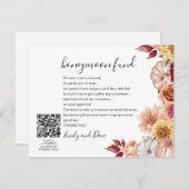 秋ハネムーンウィッシュQRコード エンクロージャーカード (正面/裏面)