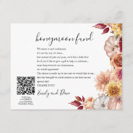 秋ハネムーンウィッシュQRコード エンクロージャーカード