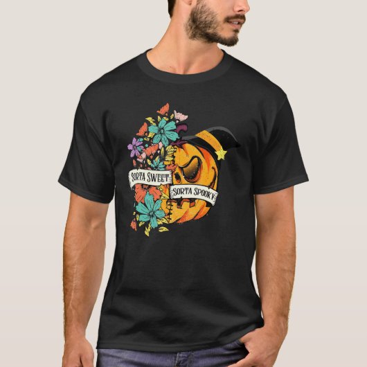 秋ハロウィン不気味シーズンソルタスイートソルタスポ Tシャツ (正面)