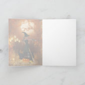 秋ハロウィーンの魔女 カード (内部)