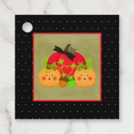 秋ハロウィーンウェディングシャワーメッセージカード フェイバータグ