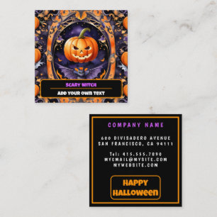 秋ハロウィーントレンディーパンプキンコレクション スクエア名刺