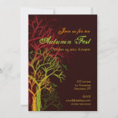 秋ハロウィーンフェスト招待状 招待状 (正面)