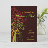 秋ハロウィーンフェスト招待状 招待状 (スタンド正面)