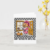 秋ハロウィーンブカボチャPまで私を悩ませない カード (黄色い花)