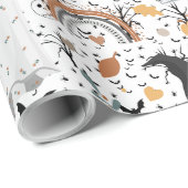 秋ハロウィーン幽霊包装紙 ラッピングペーパー (ロールコーナー)