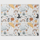 秋ハロウィーン幽霊包装紙 ラッピングペーパー (フラット)