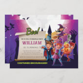 秋ハロウィーン5thバースデーパーティー 招待状 (正面/裏面)