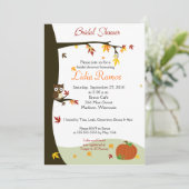 秋ハロウィーン5x7ブライダルシャワー招待状 招待状 (スタンド正面)