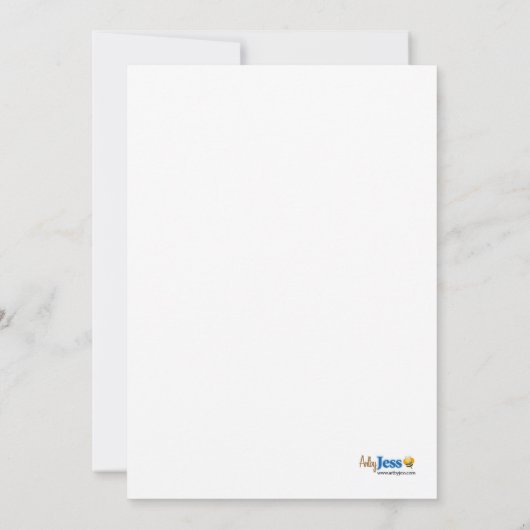 秋ハロウィーン5x7ブライダルシャワー招待状 招待状 (裏面)