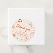 秋ハンドウィンド小さなかわいこちゃんパイ赤ちゃんシャワー フェイバータグ (インサイチュ)