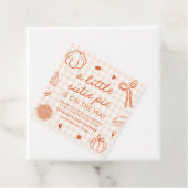 秋ハンドウィンド小さなかわいこちゃんパイ赤ちゃんシャワー フェイバータグ (インサイチュ)