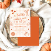 秋ハンドウィンド小さなかわいこちゃんパイ赤ちゃんシャワー 招待状