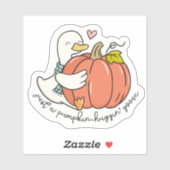秋ハートと居心地の良いカボチャ・ハギン シール (シート)