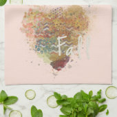 秋ハートキッチンタオル キッチンタオル (折り畳み)