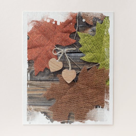 秋ハートジグソーパズル ジグソーパズル (縦)