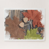 秋ハートジグソーパズル ジグソーパズル (横)