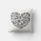 秋ハート クッション (正面)