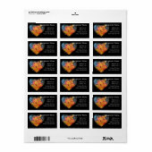 秋ハート ラベル (フルシート)