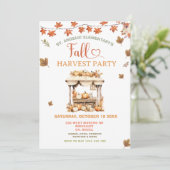 秋ハーベストお祝いパンプキンフォースクール 招待状 (スタンド正面)