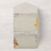 秋ハーベストお祝い オールインワン招待状 (外側)