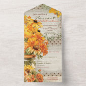 秋ハーベストお祝い オールインワン招待状 (内側)