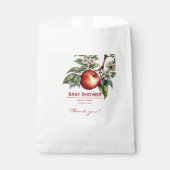 秋ハーベストアップルブランチフローラベビーシャワー フェイバーバッグ (正面)