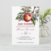 秋ハーベストアップルブランチフローラベビーシャワー 招待状 (スタンド正面)
