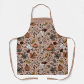 秋ハーベストアンドホーン感謝祭バラ エプロン (正面)