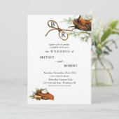 秋ハーベストウェディング招待 招待状 (スタンド正面)