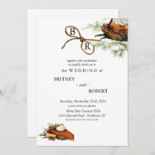 秋ハーベストウェディング招待 招待状 (正面/裏面)