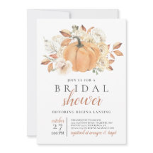 秋ハーベストカボチャブライダルシャワー