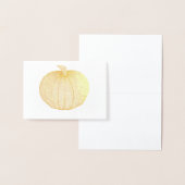 秋ハーベストカボプキンハロウィンサンクスギビング秋 箔カード (ディスプレー)