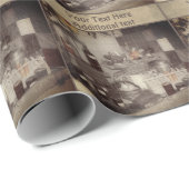 秋ハーベストカントリーフェアパーソナライズされた表示 ラッピングペーパー (ロールコーナー)