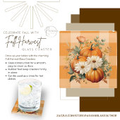 秋ハーベストガラスコースター ガラスコースター