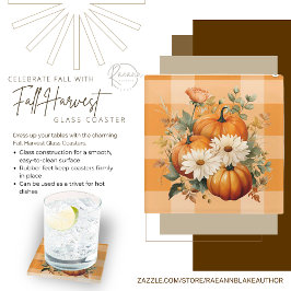 秋ハーベストガラスコースター ガラスコースター