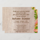 秋ハーベストディナー 招待状 (正面/裏面)