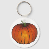 秋ハーベストハロウィンオレンジカボンプキンサンクスギビング キーホルダー (正面)