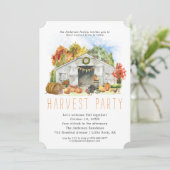 秋ハーベストバーンサンクスギビングディナーパーティー 招待状 (スタンド正面)