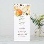 秋ハーベストパンプキンズヒマワリ結婚式 プログラム (スタンド正面)