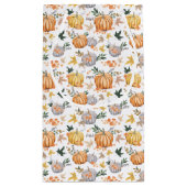 秋ハーベストパンプキンパターン秋パーティー スモールペーパーバッグ (裏面)