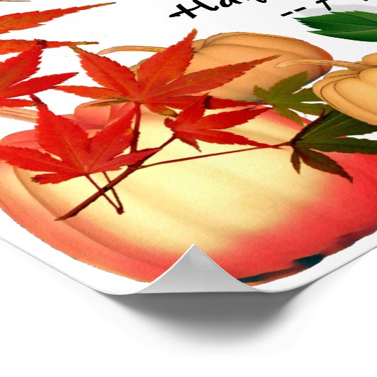 秋ハーベストピックオザーブカボキンパッチファームハウス ポスター (角)