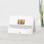 秋ハーベストファームアライグマ作りかかしカード カード (裏面)