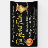 秋ハーベストフェスティバルコミュニティセンターチャーチ 横断幕 (縦)