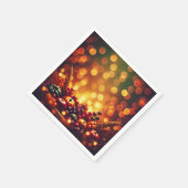 秋ハーベストフェスティバルフルーツ《写真》ぼけ味効果デクページ スタンダードカクテルナプキン (角)